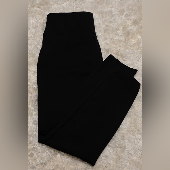 ANA Black Leggings High Rise Size XL x 26 With Tummy Control Band EUC - Picture 7 of 7